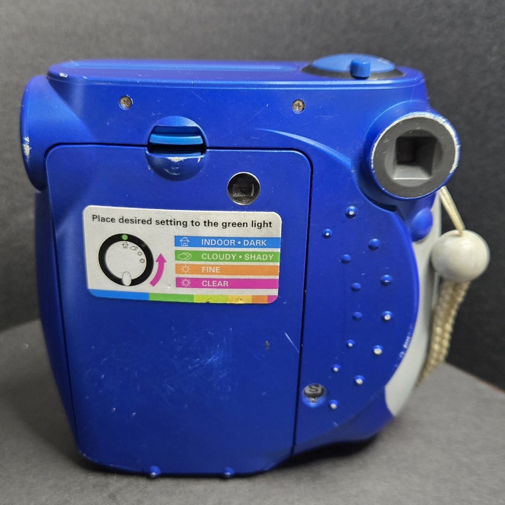 Polaroid 300 Instant Camera Blue TESTED READ Desc.