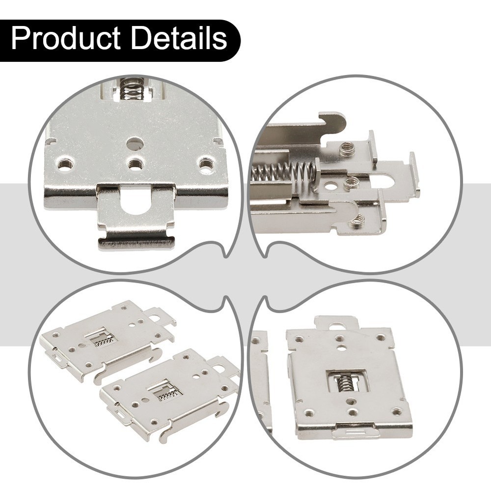 Easy to Install DIN Rail Mounting Bracket for Single Phase Relay (2 Pack)