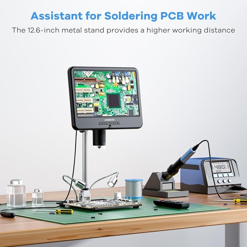 10.1'' LCD Coin Digital Microscope Full View for Error Coins Soldering Camera