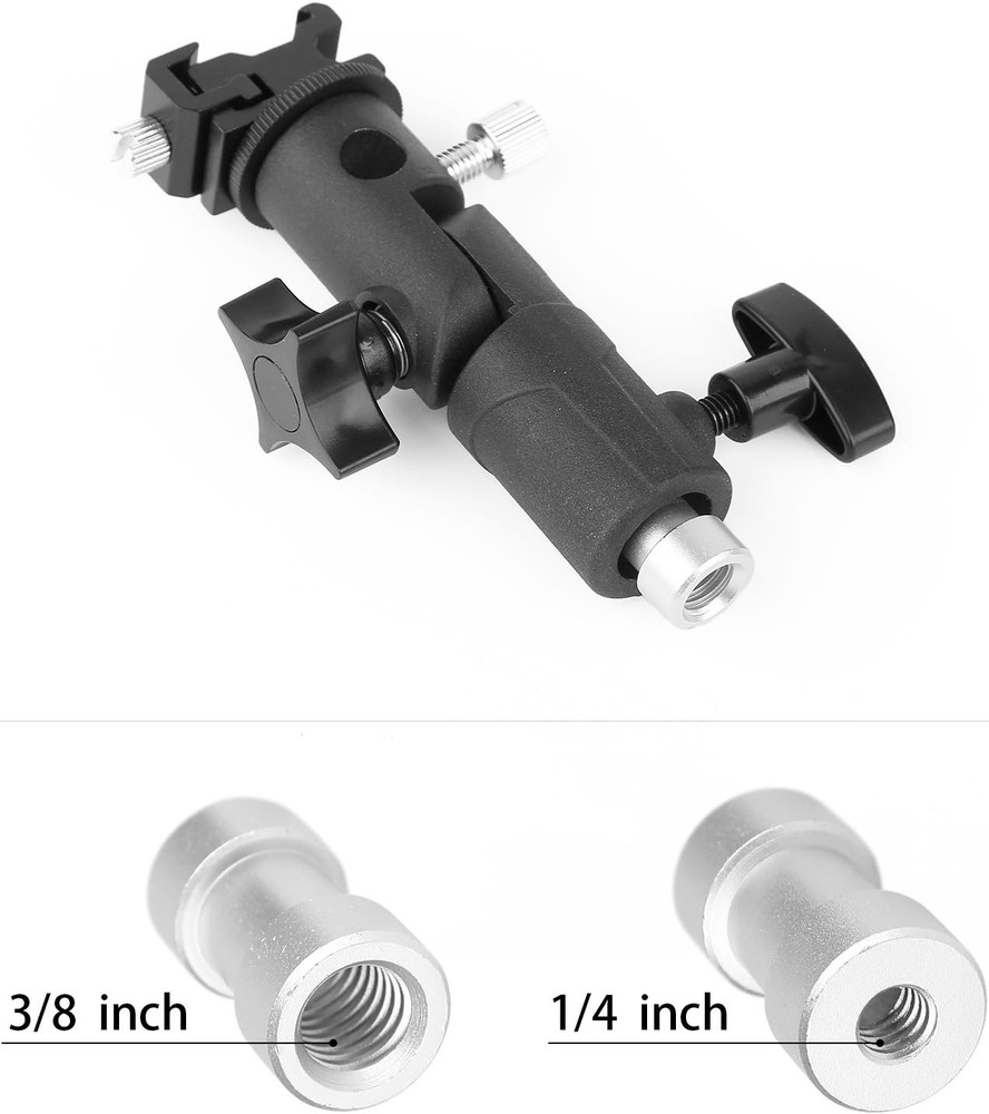 Camera Flash Speedlite Mount, Professional Swivel Stand Light Bracket, Umbrella