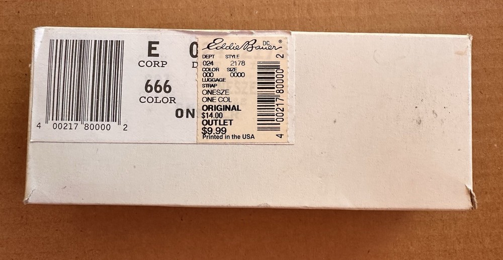 Eddie Bauer Adjustable Luggage Strap with Lock NEW