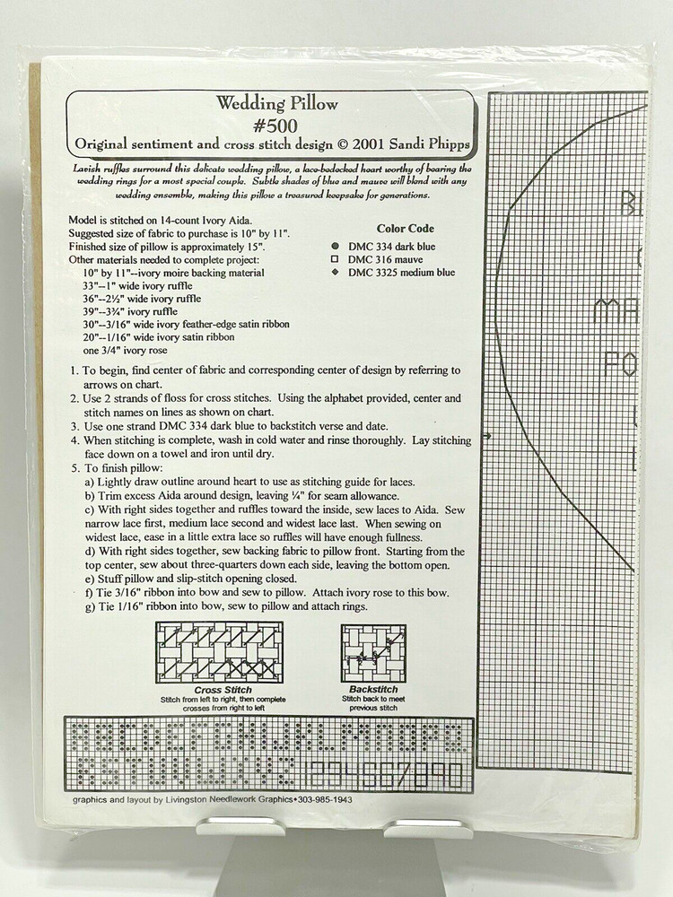 Sandi Phipps - Lace Hearts #808 CP Chart Pack - Cross Stitch Kit - 3 Projects