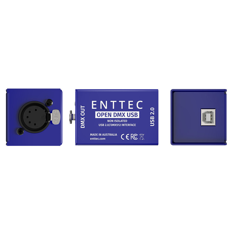 ENTTEC 70303 Open DMX USB - Basic DMX512 to USB 2.0 Interface