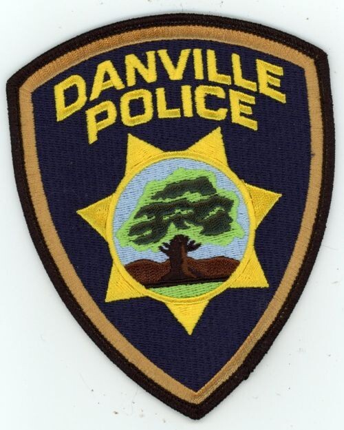 CALIFORNIA CA DANVILLE POLICE NICE SHOULDER PATCH SHERIFF
