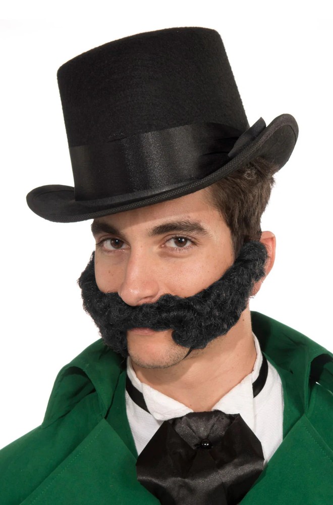 Curly Victorian Jack the Ripper Beard (Black)