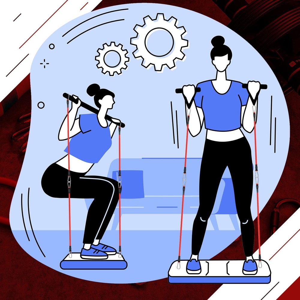 8 pcs Resistance Bands for Working Out Additional Exercise Bands for Replacem...