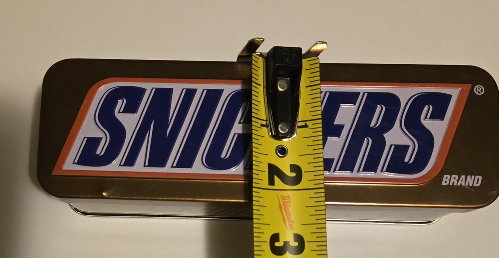 Snickers Tin Container Stash Box Storage Empty