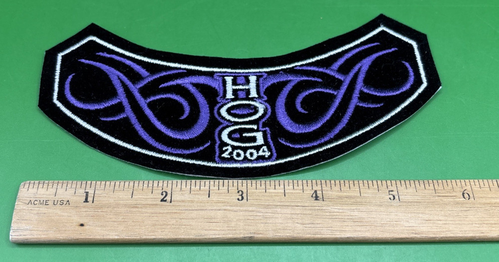 2004 Harley Davidson 6" Long HOG Patch - New, Never Used