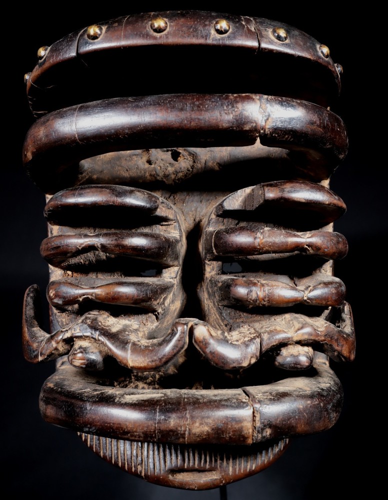 African Art - Bété Spider Mask - 29 Cms
