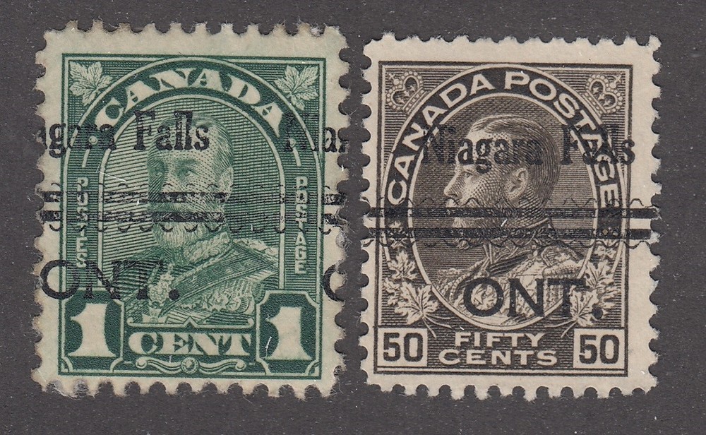 Canada Precancel "NIAGARA FALLS" 3-120a, 3-163