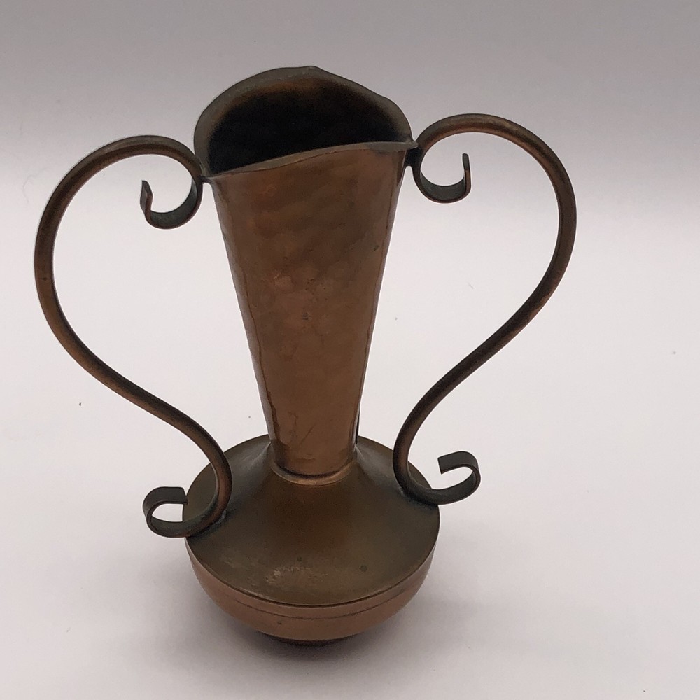 Gregorian Copper Dual Handle Vase