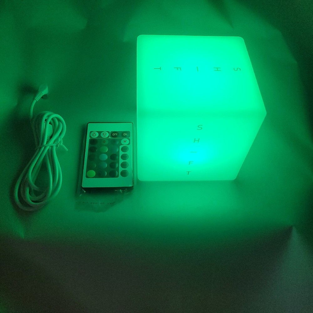 4X4 LED Color-Changing Light Up Cube Decoration with remote