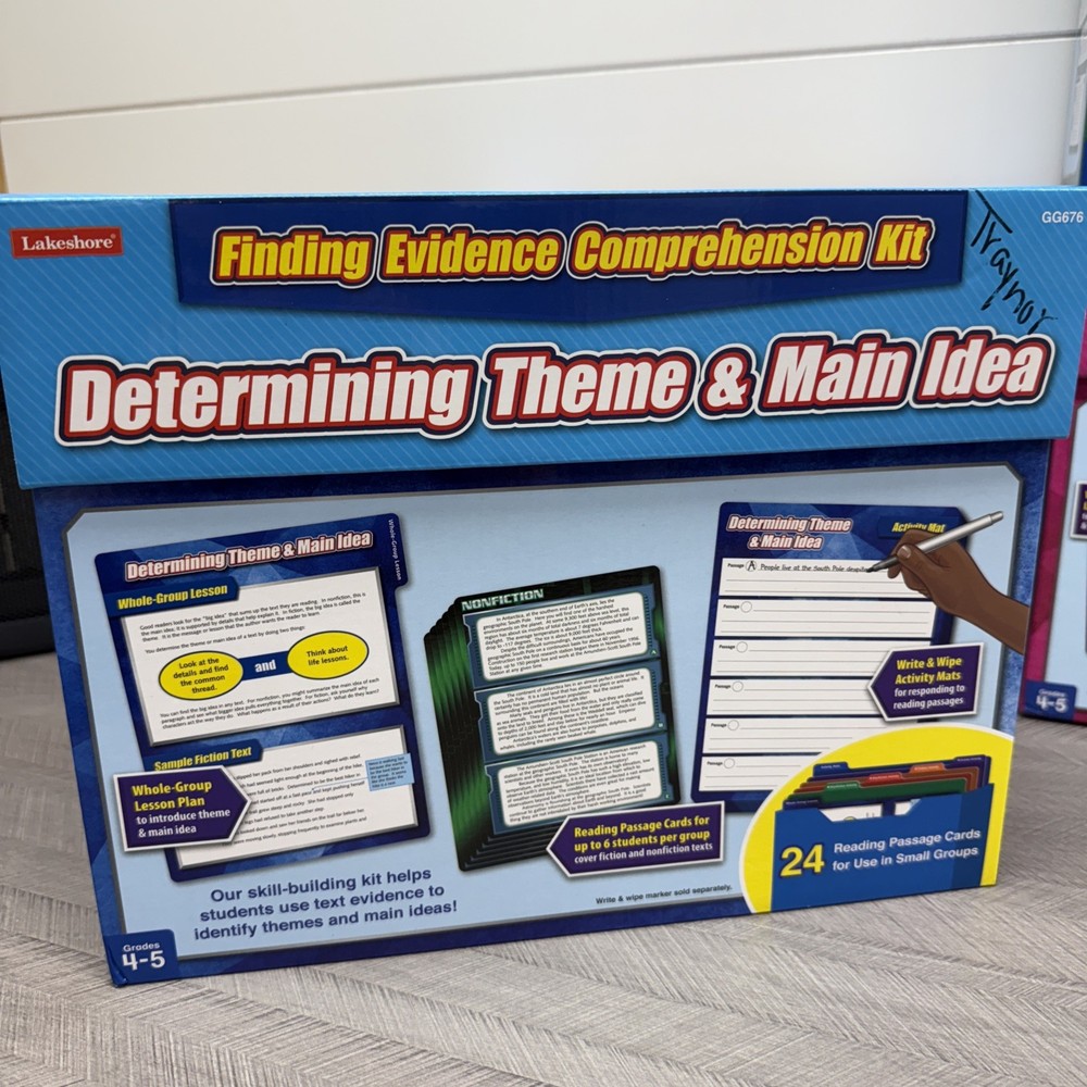 Lakeshore Finding Evidence Comprehension Kit Determining Theme And Main Idea