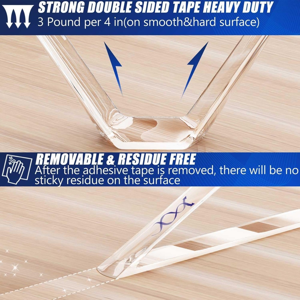 Double Sided Mounting Tape - Strong Adhesive 10 Rolls