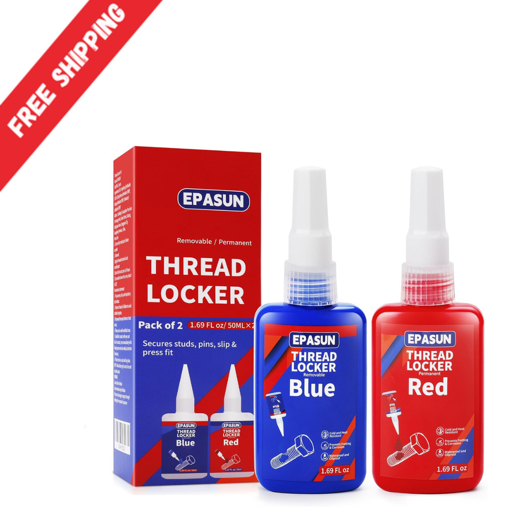 ThreadLocker 242 and 271, Thread Lock Medium and High Strength Lock Tight & Seal