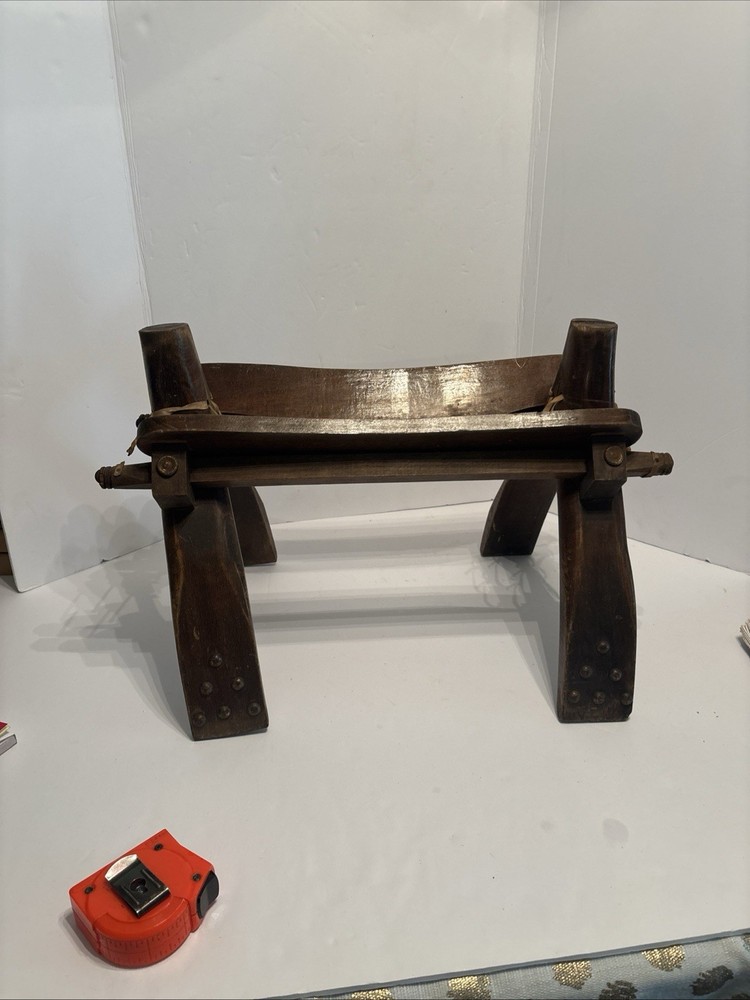 Vintage Egyptian Camel Saddle Stool