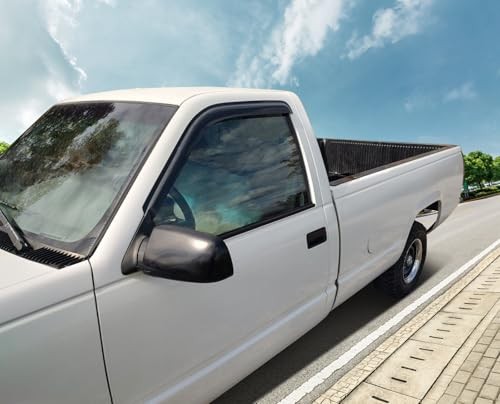 Tape On External Window Visor, Compatible with 1988-1998 Chevy C & K Reg Cab