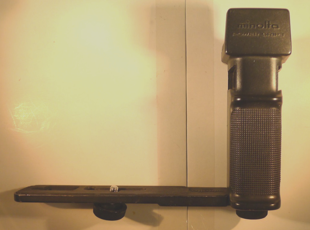 Minolta Power Grip 1 For Camera Flash +Camera Bracket - Made in Japan