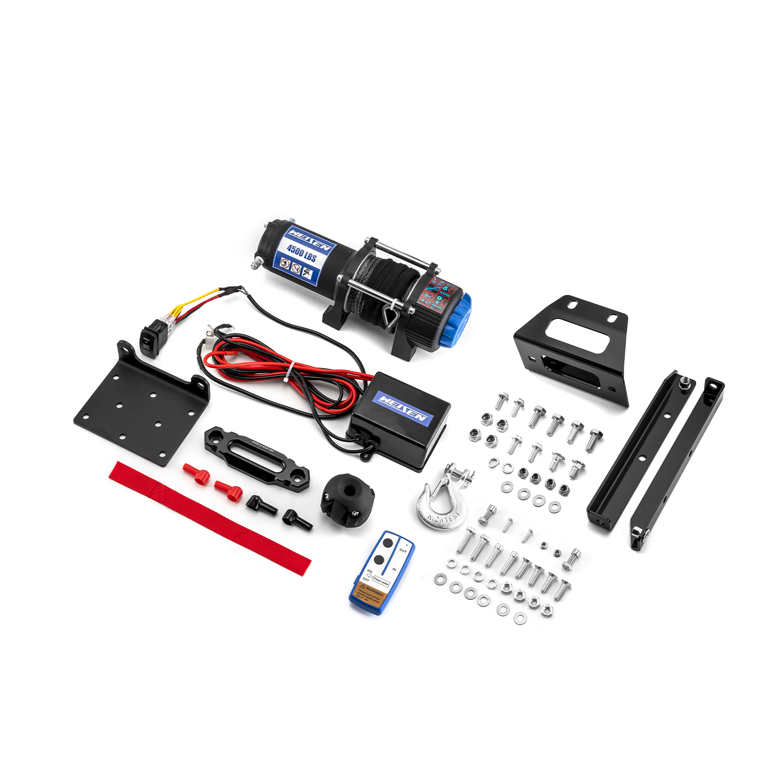 4500lb Electric Winch Mount Combo Kit For 2008-22 Polaris RZR 570/800 Trail 570