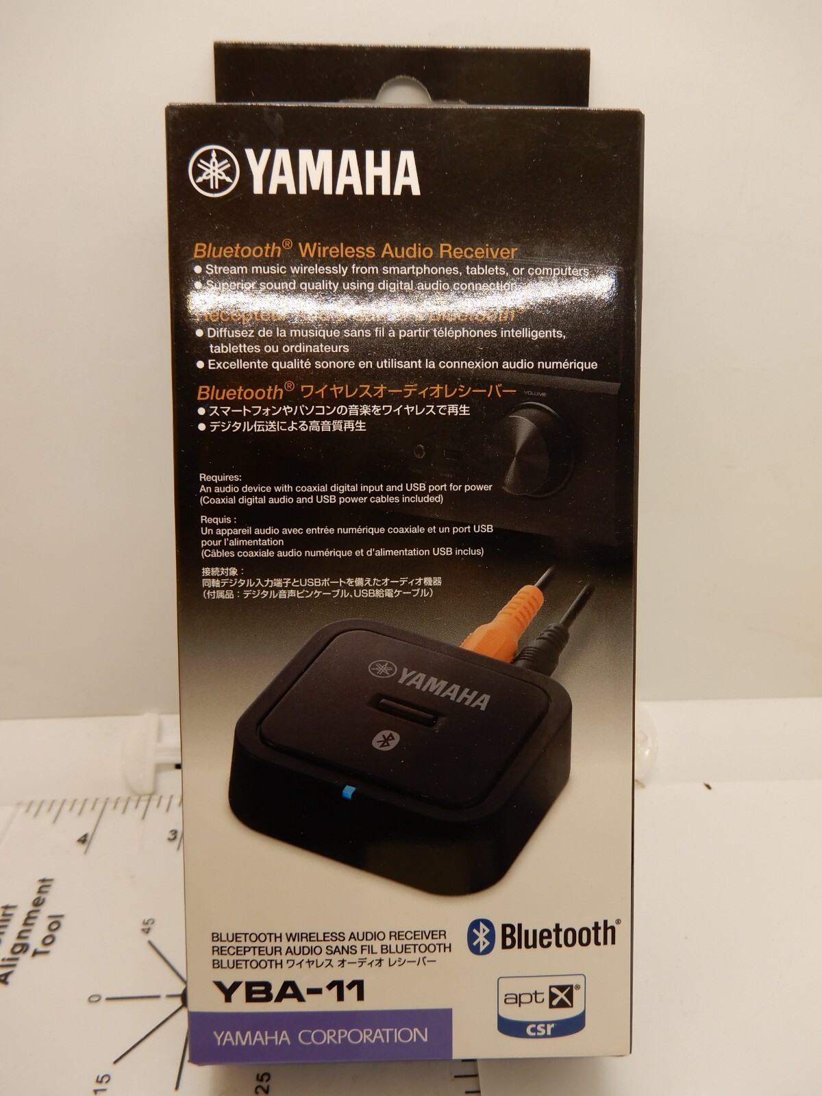 Yamaha YBA-11 Bluetooth Audio Receiver Adapter - NEW,  Black