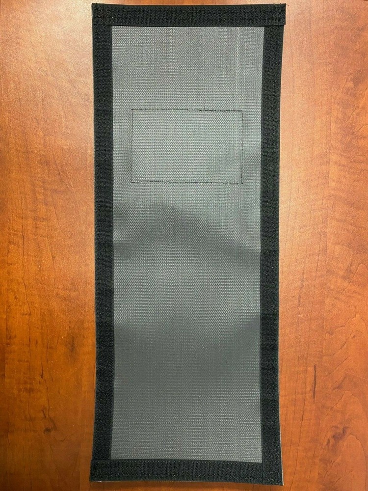 Laser Protection Window Covering w/ Hook and Loop Attachment 8"W x 20"H