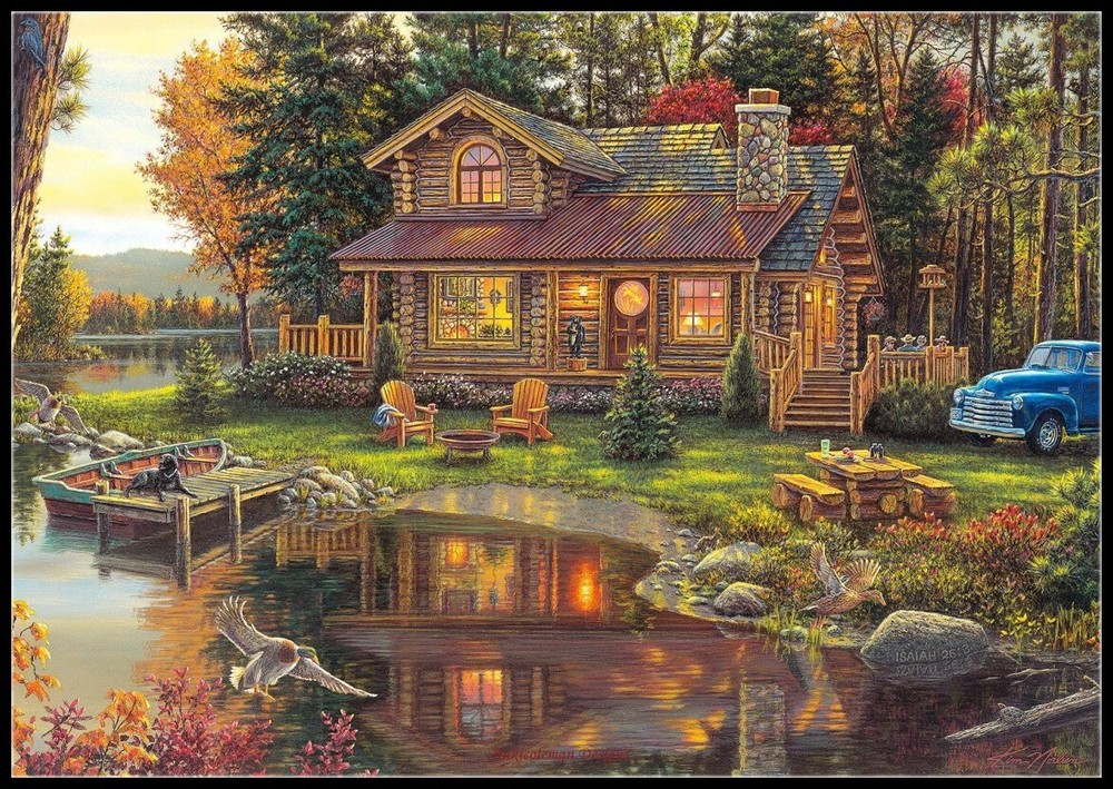 Peace Like a River - DIY Chart Counted Cross Stitch Pattern Needlework DMC