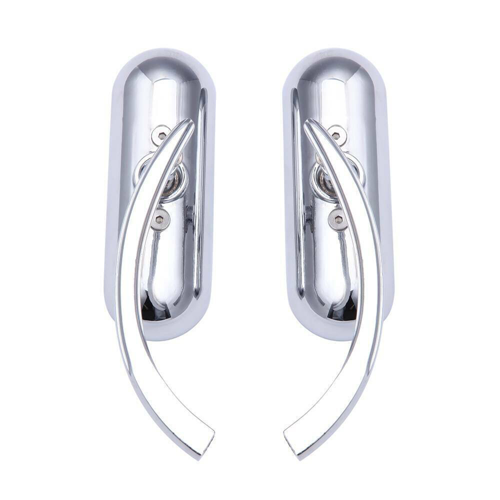 Directly Replace Rear view Mirrors Clear Mirror & Chrome Shell & Chrome Stem