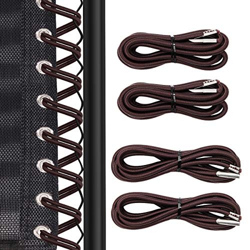 COITEK 4PCS Replacement Cord for Zero Gravity Chair, Universal Elastic Brown