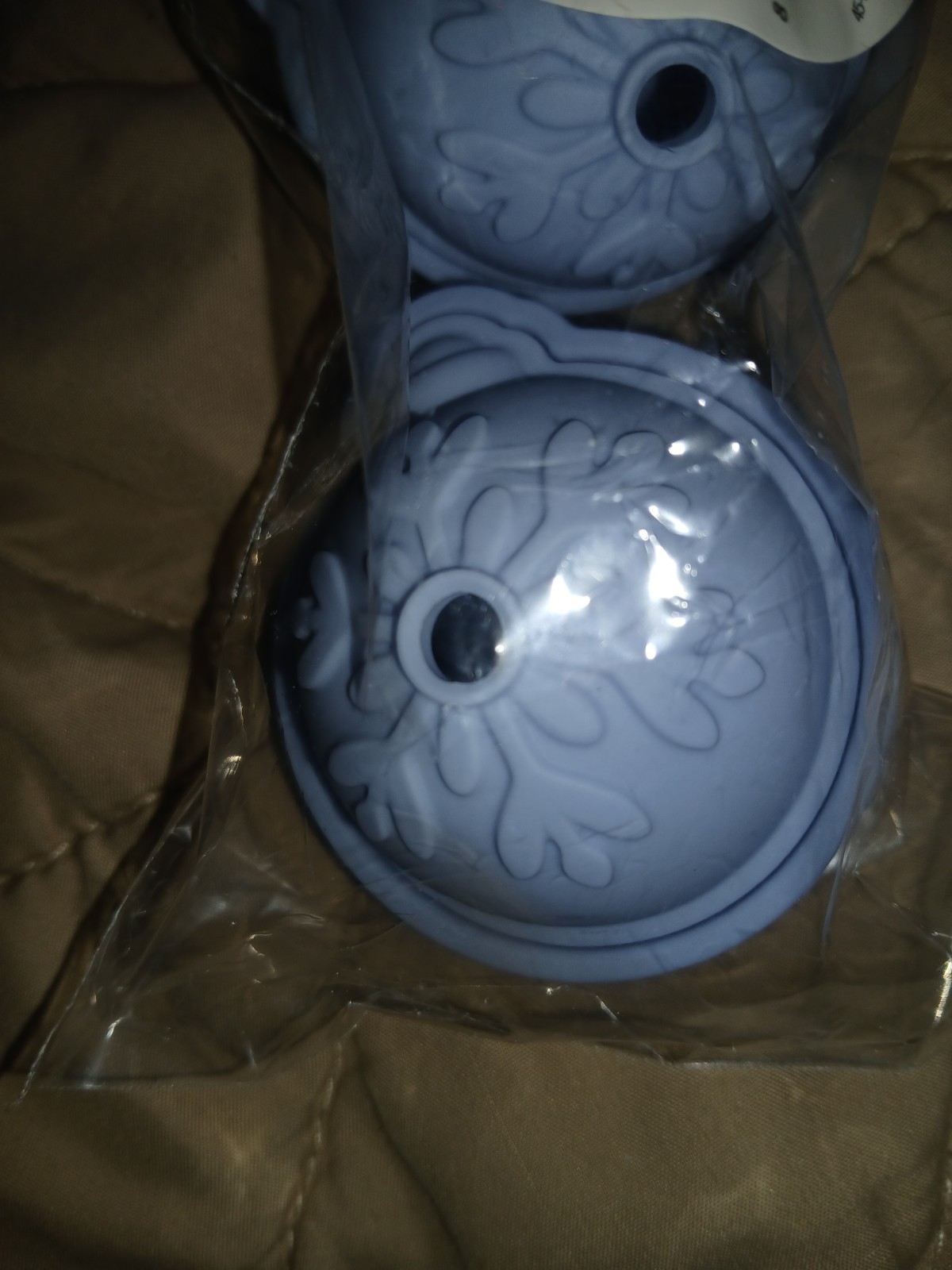 Target Bullseye Playground Christmas Blue Snowball Silicone Ice Molds Brand New