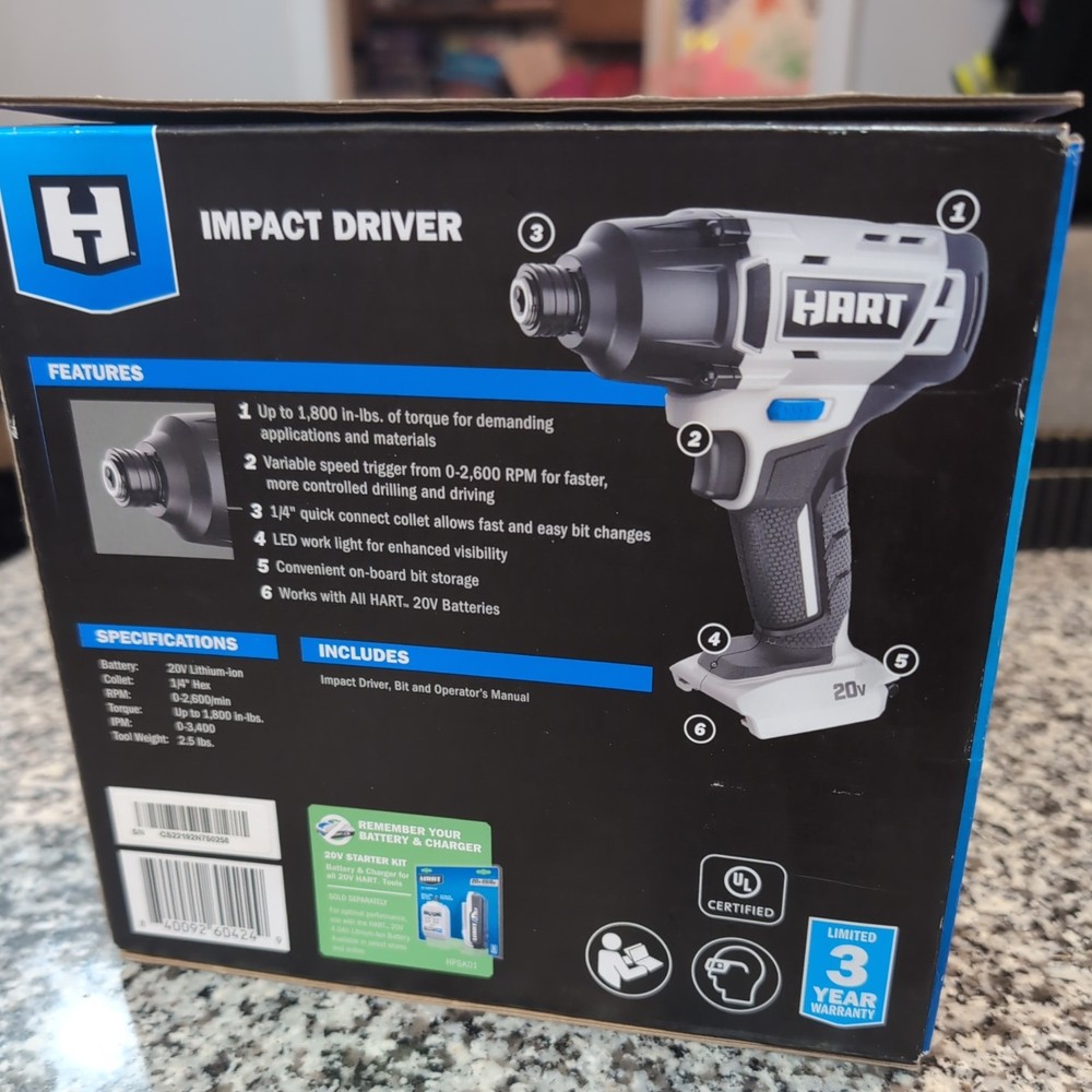 HART 20-Volt Cordless Impact Driver