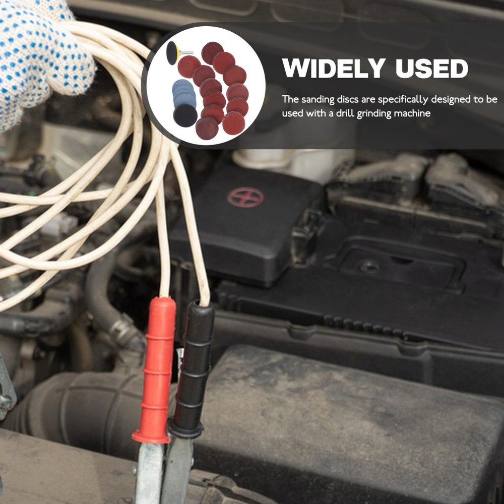 Sander Sandpaper Backing Pad Sanding Discs Set Drill Attachment Paint