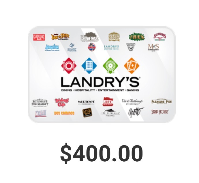 $400 Landry's Electronic Gift Card