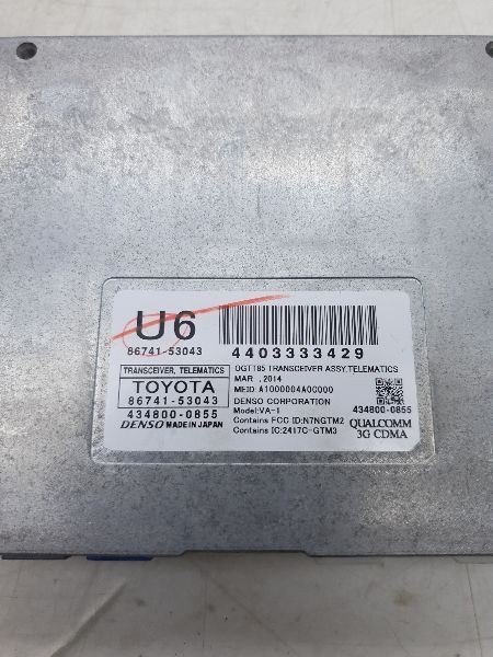 10-15 LEXUS RX350 TELEMATICS COMMUNICATION CONTROL MODULE ECM ASSEMBLY