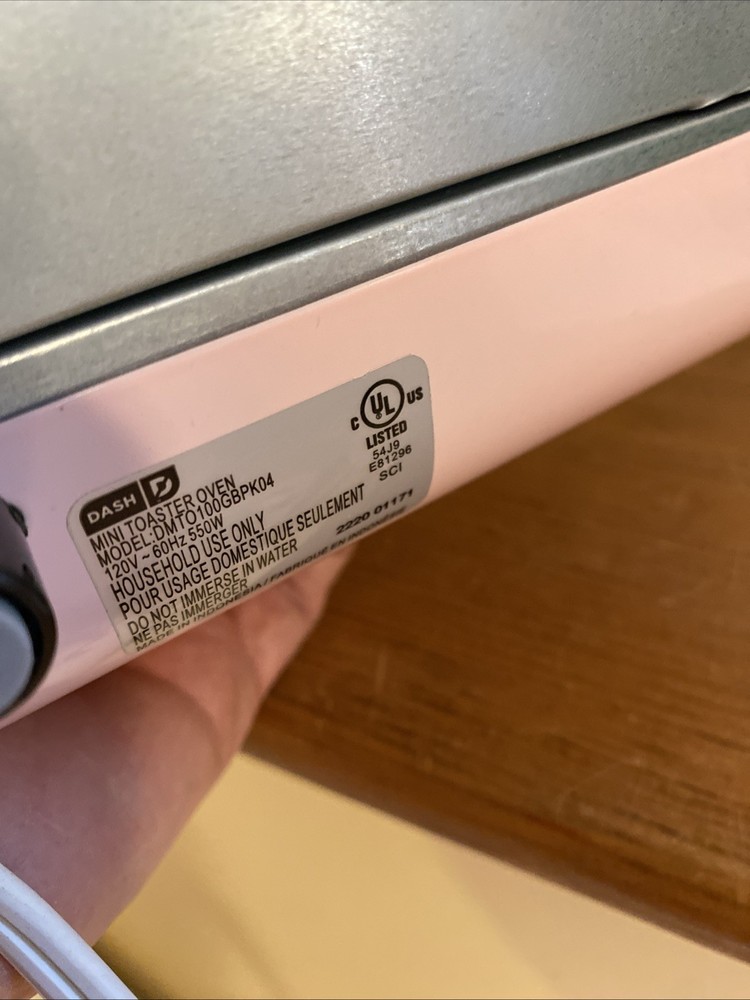 Dash Mini Toaster Oven - Pink, Fully Functioning Mod Style EXCELLENT