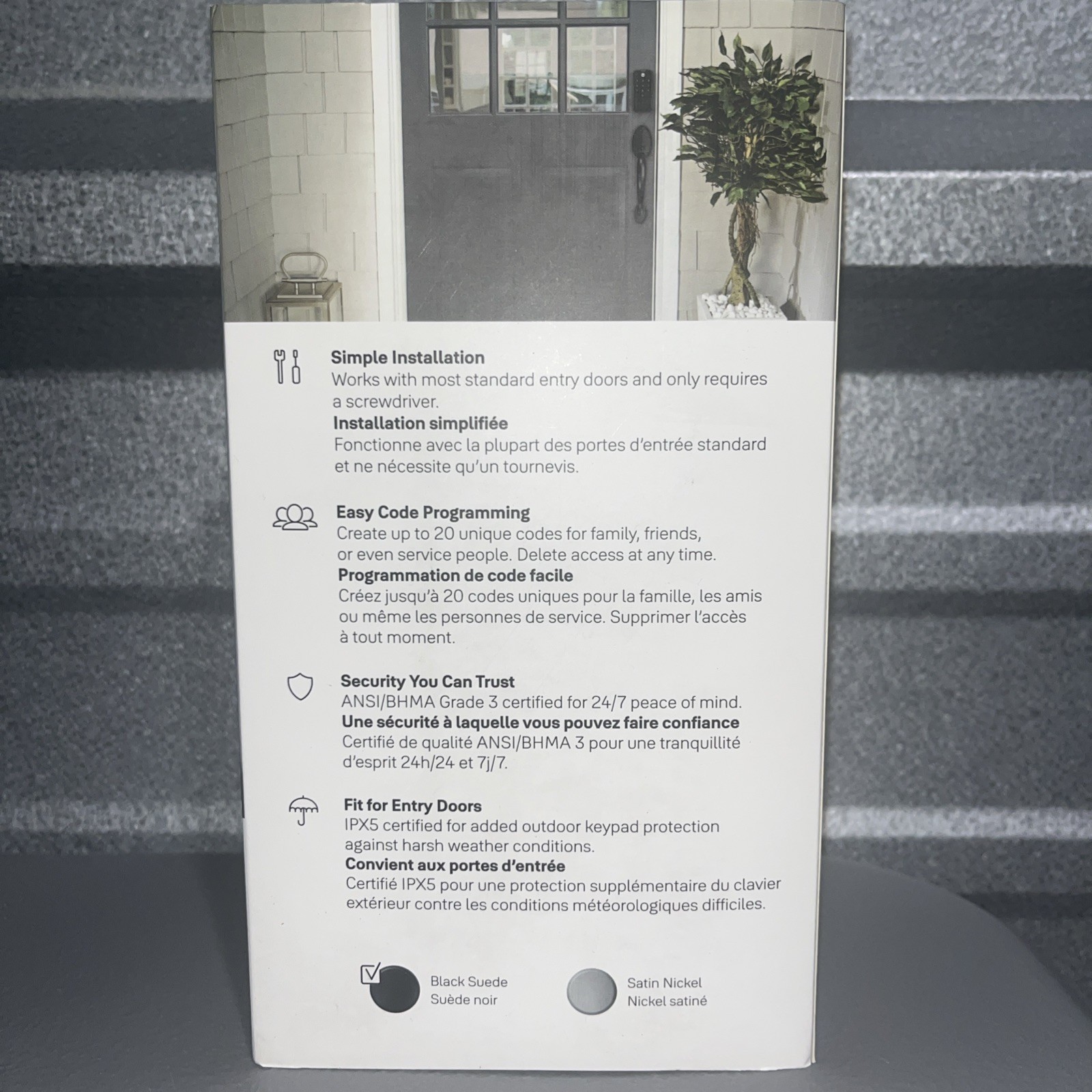 Yale Master Lock Electronic Keypad Deadbolt in Black Suede Finish | BRAND NEW