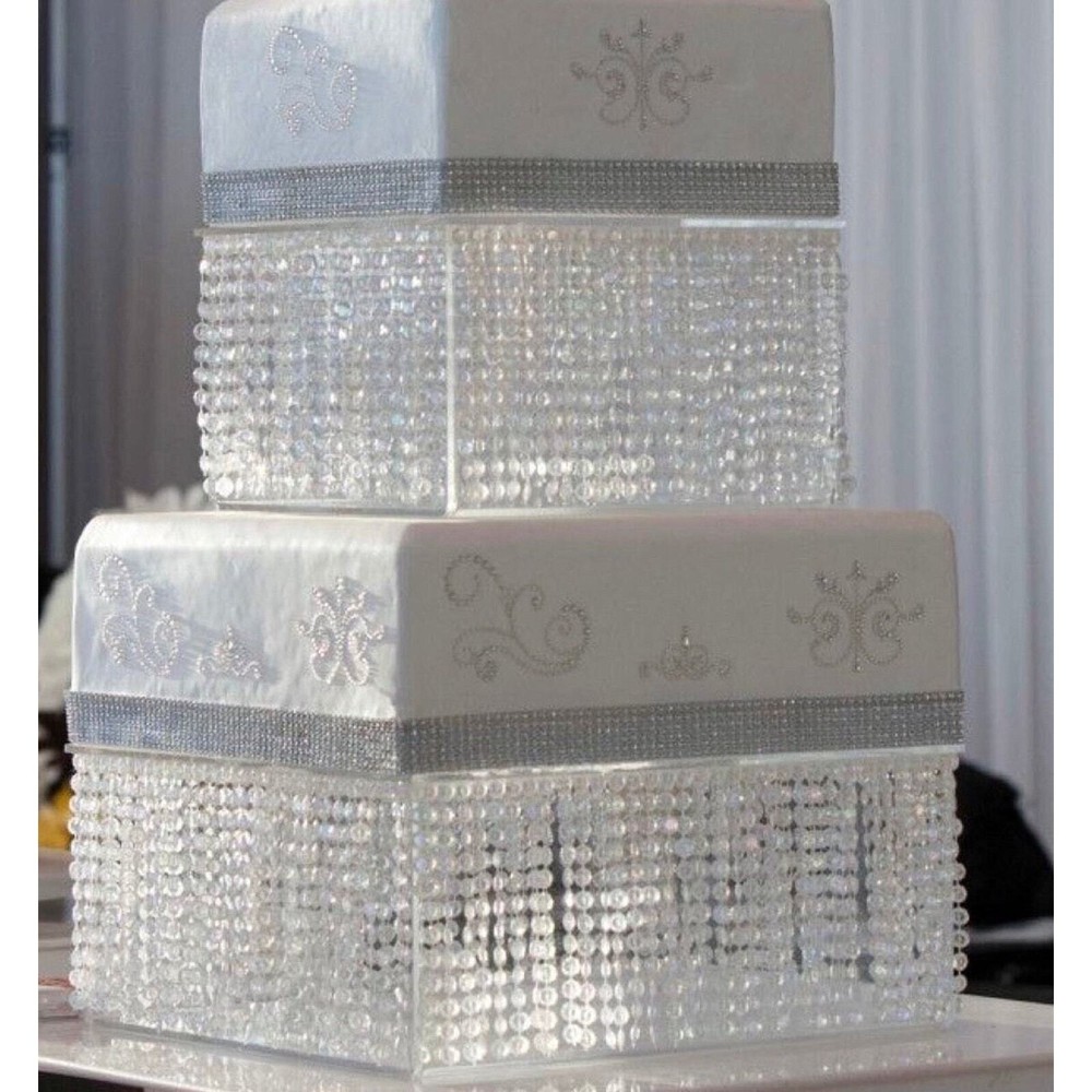 12inch Square Cake Stand with Led light