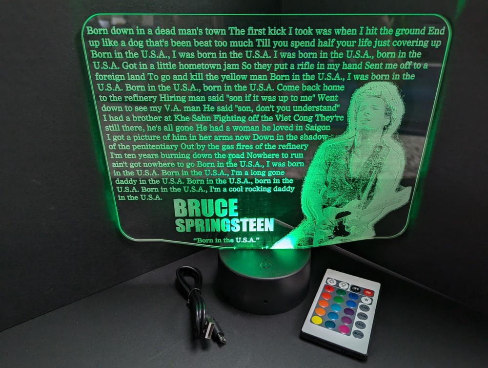 Bruce Springsteen Born In The U.S.A. Large L.E.D. Sign Display