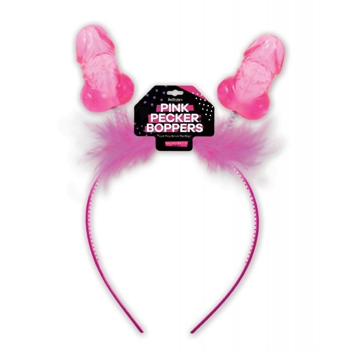 Pink Pecker Boppers Headband One Size
