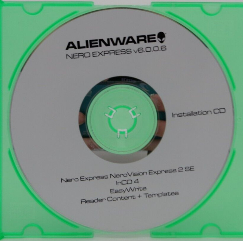 ALIENWARE Nero Express V6.0.0.6 Installation CD Nero Express NeroVision 2 SE -