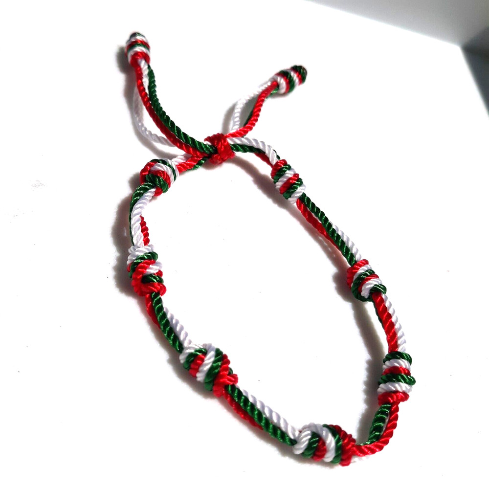 Protection Bracelets Red White and Green