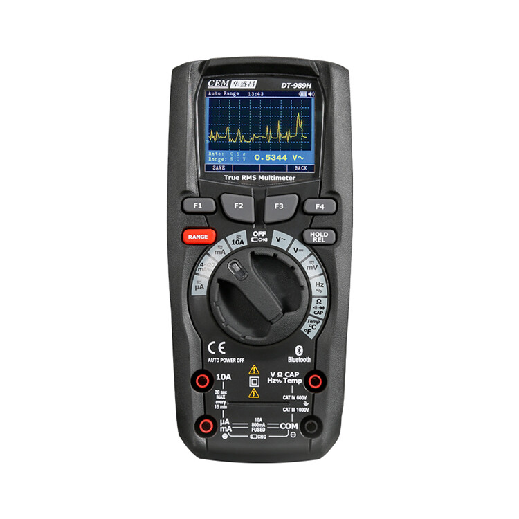 Digital Professional Multimeter True RMS Temperature Measurement Color Screen