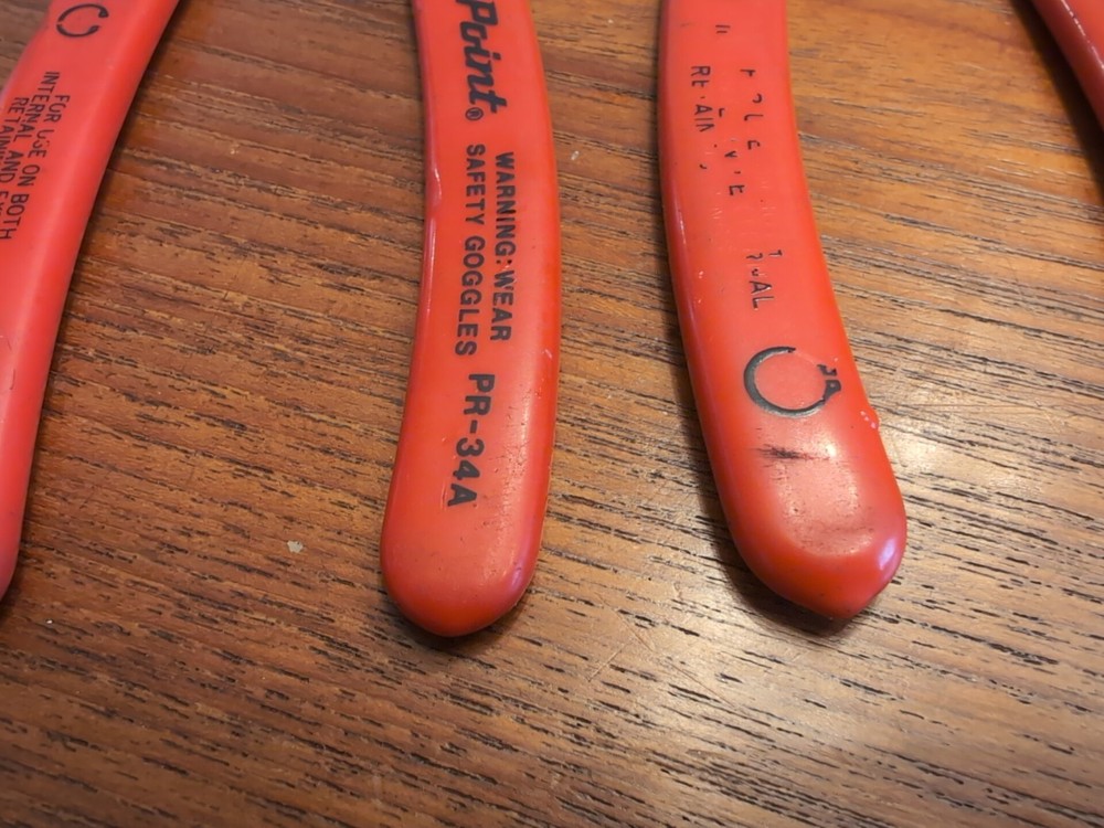 Lot 4x BLUE-POINT SNAP-RING PLIERS PR-34A PR-349A Plus 2 Extras