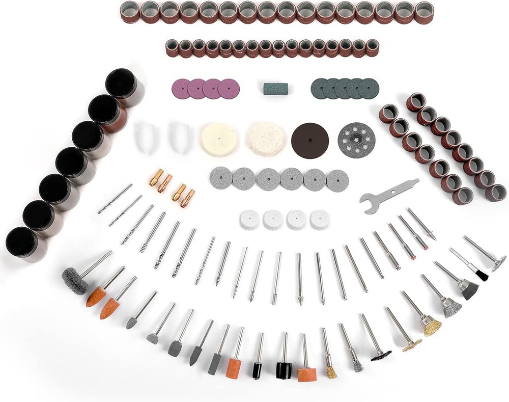 Rotary Tool Accessory Kit 420 Pcs 1/8' Shanks Universal Fitment