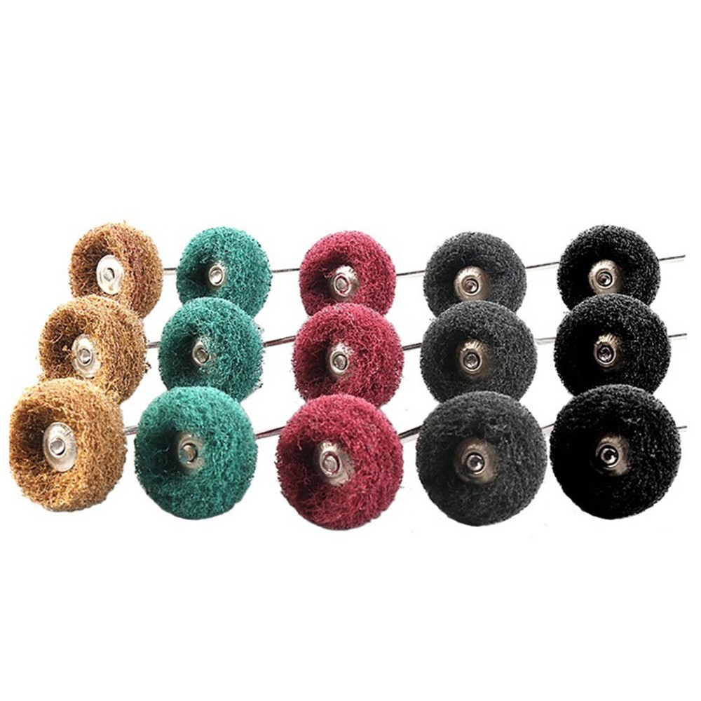 80Pack Abrasive Buffing Wheel Grinding Polishing Shank Craft Bits Rotary Tool