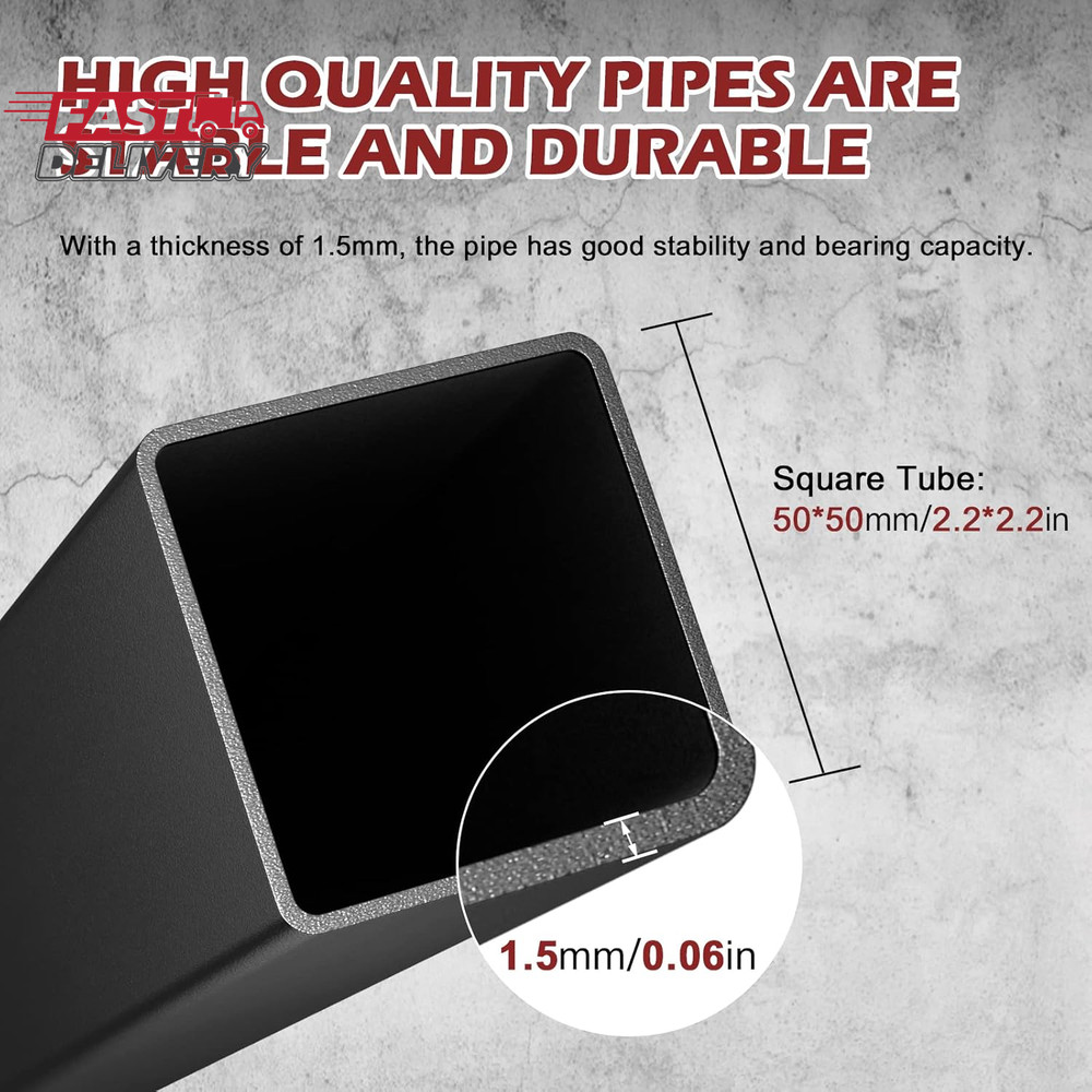 Smartxchoices Pair of Squat Rack, Bench Press Rack Adjustable 40"-66" Solid Stee