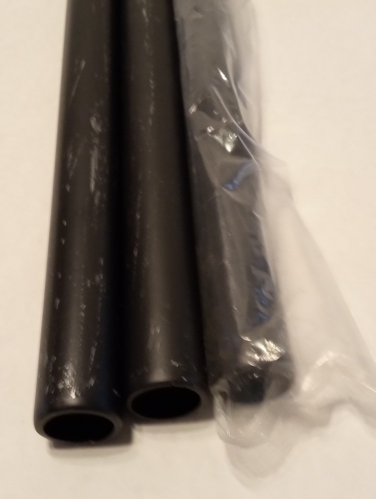 THREAD ONE END PIPE/ NIPPLE 3/4" Black Indusrial Decor Pipe 10" Long 3 Pack