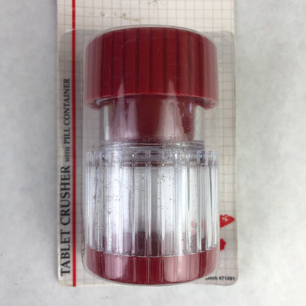 Ezy Dose Tablet Crusher With Pill Container Screw Cap