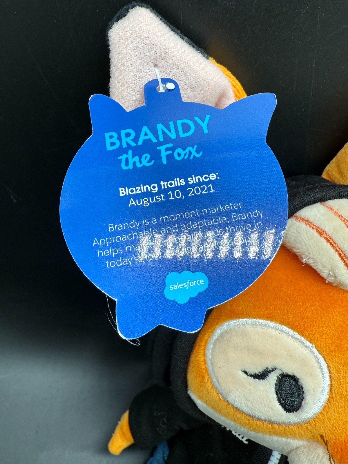 Brandy the Fox Salesforce Trailhead Plush - Rare 2021 Edition - Official Swag