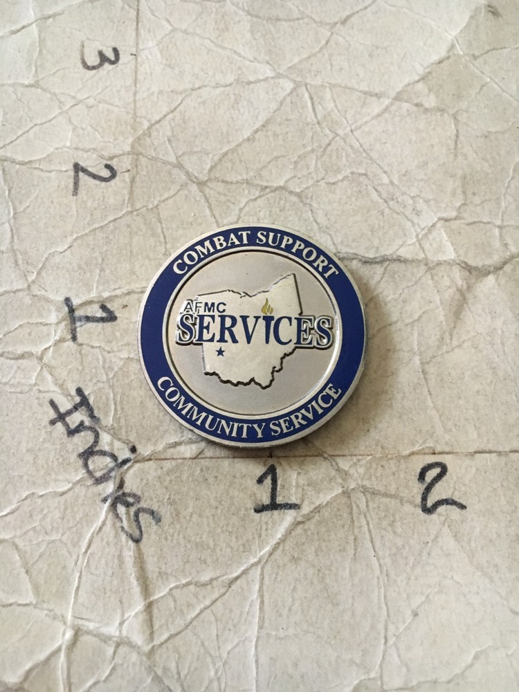 USAF HQ Materiel Command Wright Patterson AFB Challenge Coin 9/25