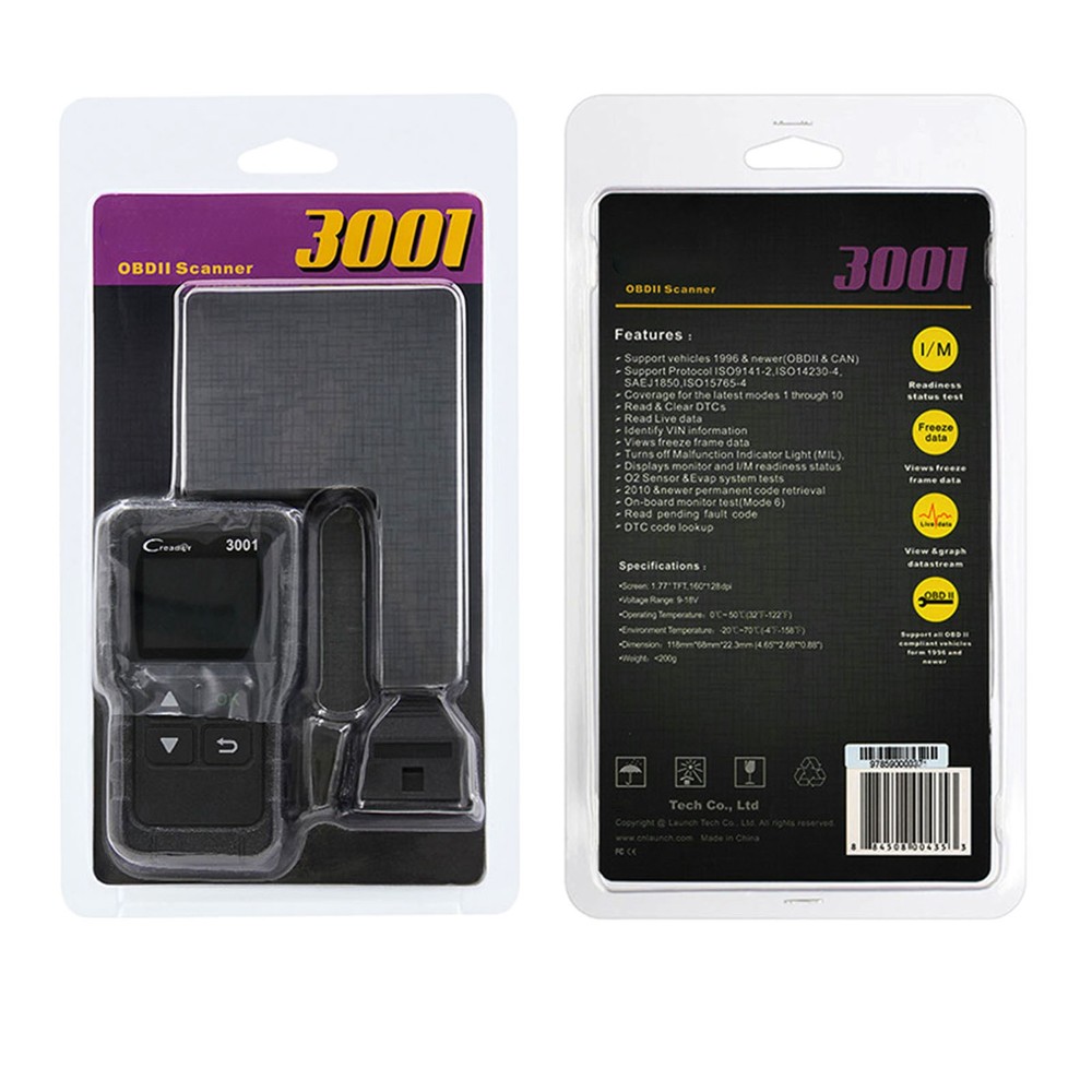 OBD Code Reader Automotive OBD2 Scanner Car Check Engine Fault Diagnostic Tool